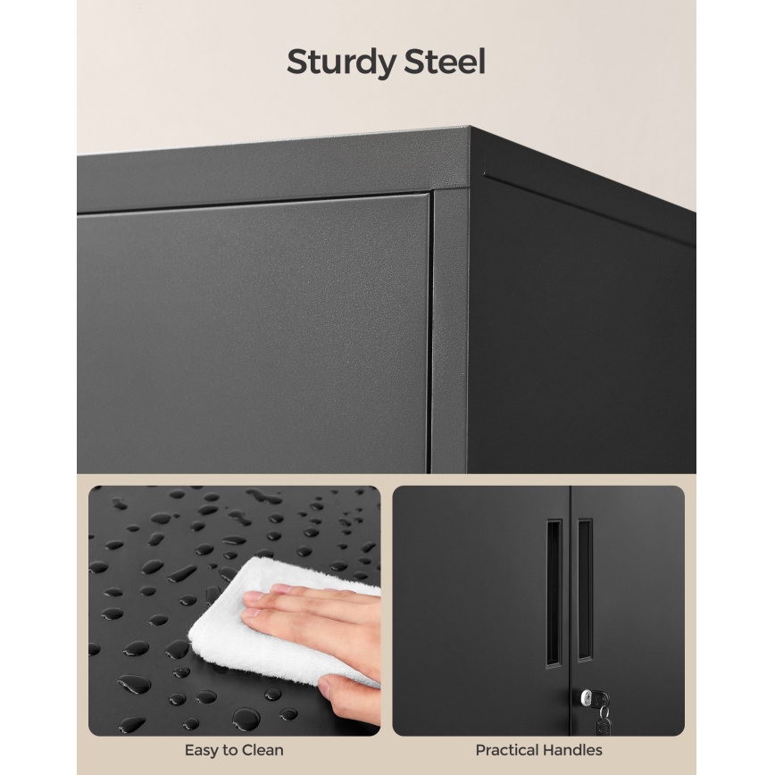 Armoire de bureau KAZE 60 x 40 cm noire