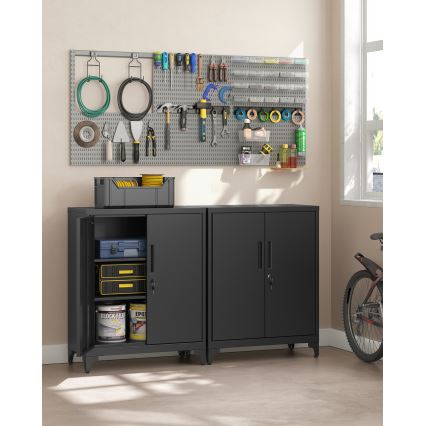 Armoire de bureau KAZE 80 x 40 cm noire