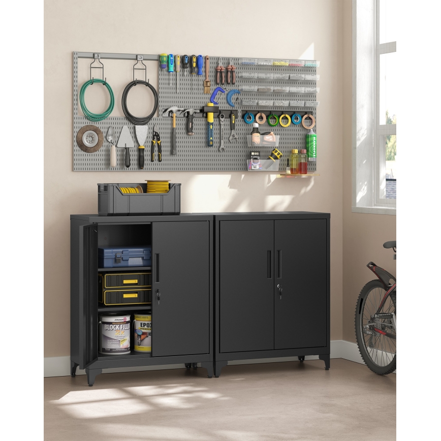 Armoire de bureau KAZE 80 x 40 cm noire