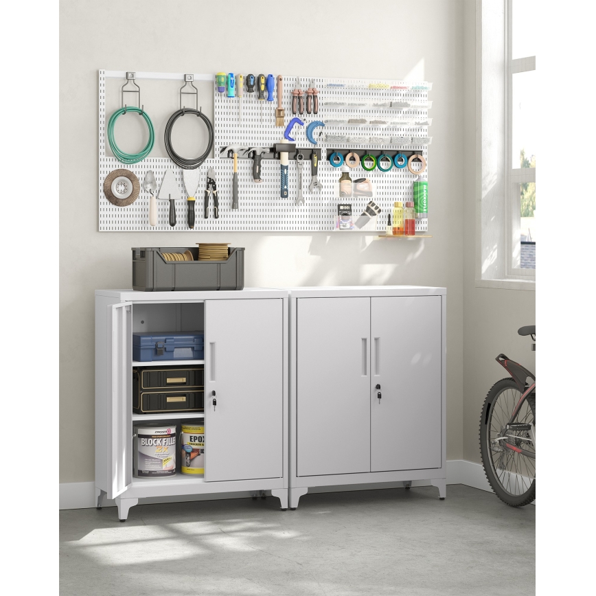 Armoire de bureau KAZE 80x40 cm blanche