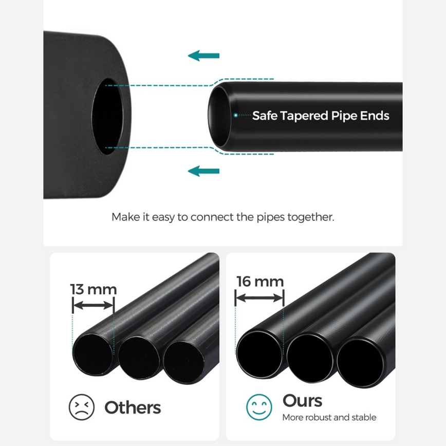 Armoire de rangement MATIS 138x182 cm avec étagères et tringle à vêtements, noire