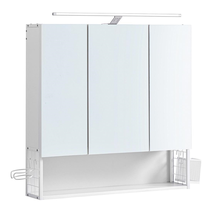Armoire de toilette à miroir SKY blanche