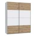 Armoire KARO 170 x 210 cm, blanc/chêne artisan