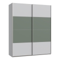 Armoire KARO 170 x 210 cm grise/verte