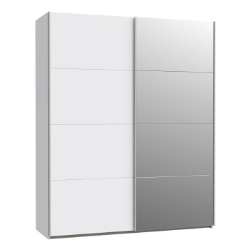 Armoire KARO 170x210 cm avec miroir, blanche