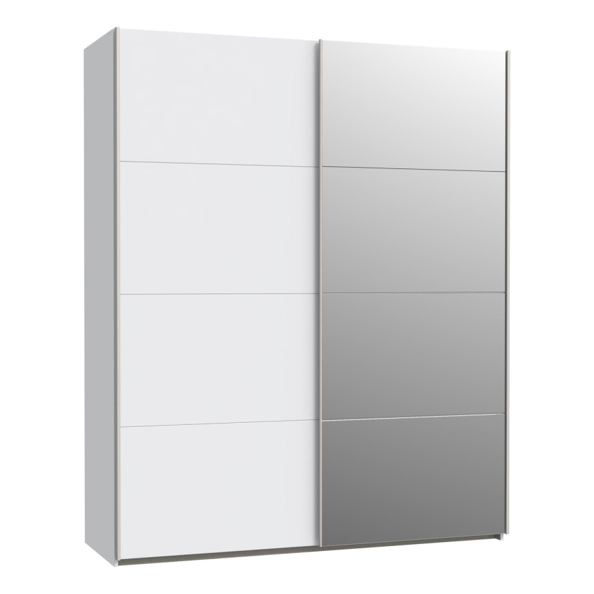 Armoire KARO 170x210 cm avec miroir, blanche