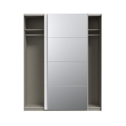 Armoire KARO 170x210 cm avec miroir, blanche