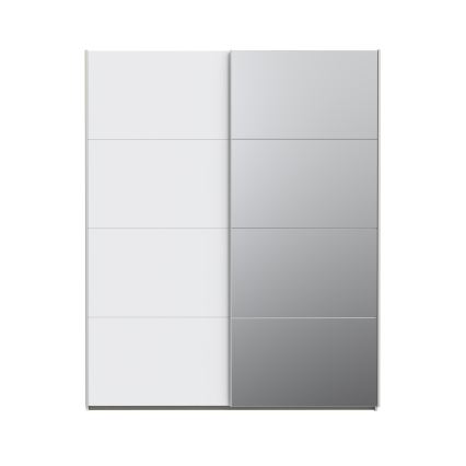Armoire KARO 170x210 cm avec miroir, blanche
