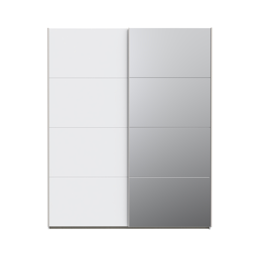 Armoire KARO 170x210 cm avec miroir, blanche