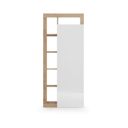 Armoire LENOR 91x209 cm blanc/marron