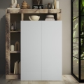 Armoire LENOR blanc/érable