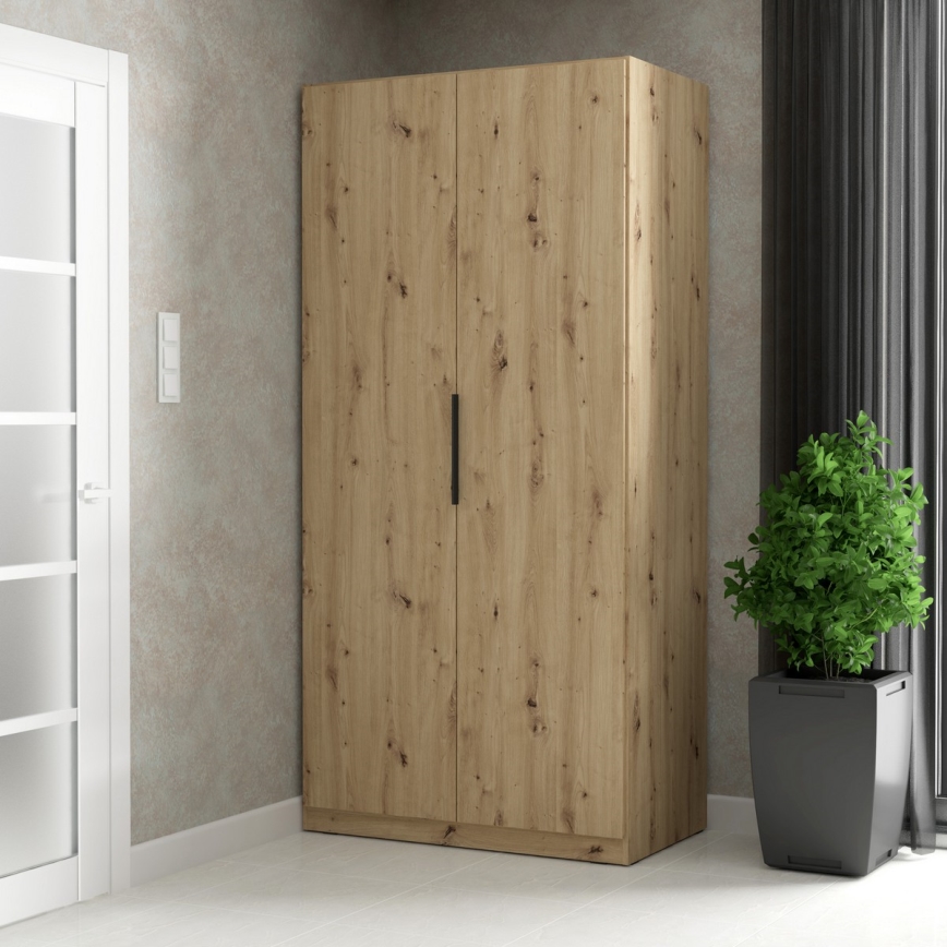 Armoire MARO 100x213 cm chêne artisan