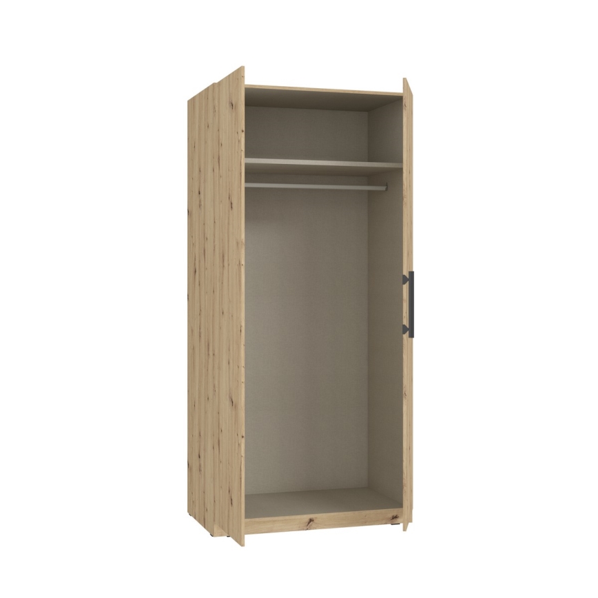 Armoire MARO 100x213 cm chêne artisan