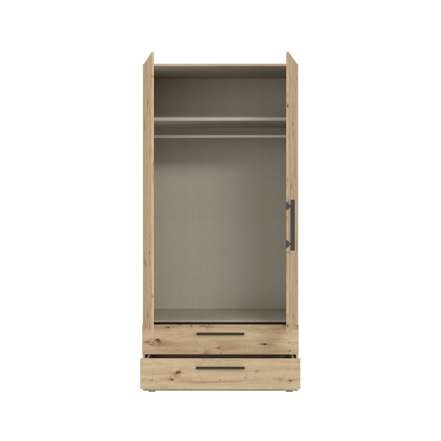 Armoire MARO 100x213 cm, chêne artisan