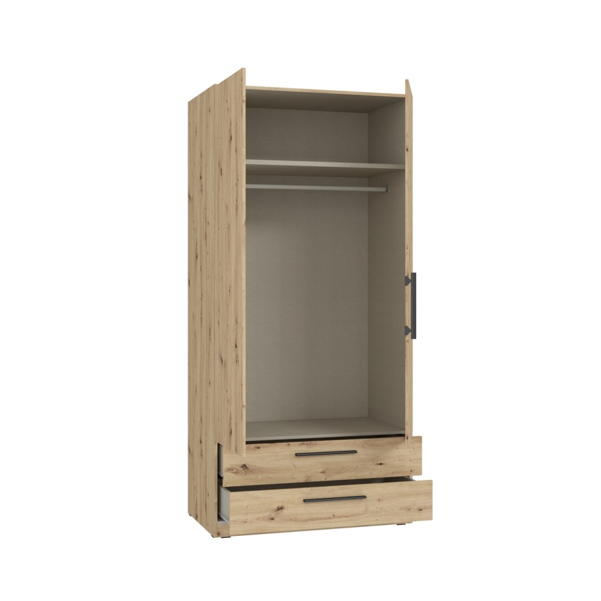 Armoire MARO 100x213 cm chêne artisanal