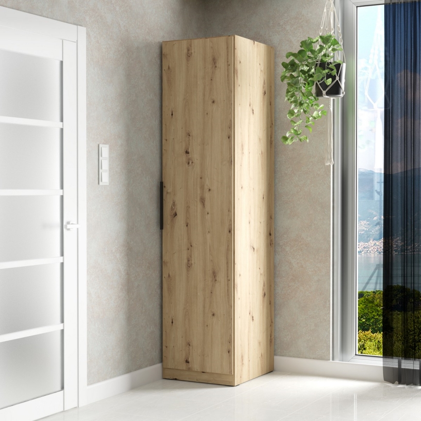 Armoire MARO 51x213 cm chêne artisan