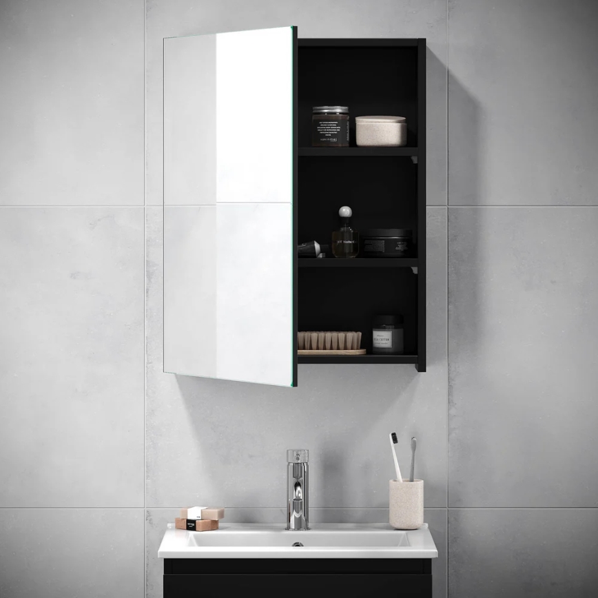 Armoire miroir KENWOOD 65x50 cm, noire
