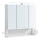 Armoire-miroir LED SKY pour salle de bains 70x70x16 cm 230V blanche