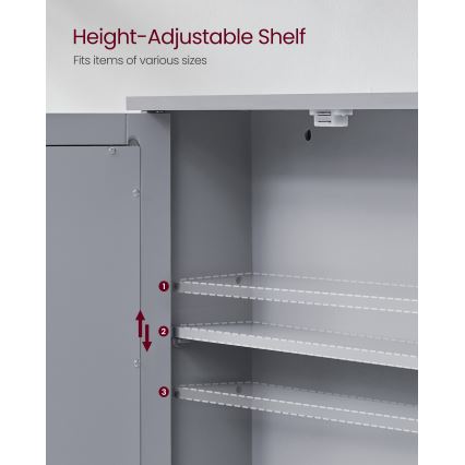 Armoire miroir pour salle de bains ZARA 58,5x56,5 cm grise