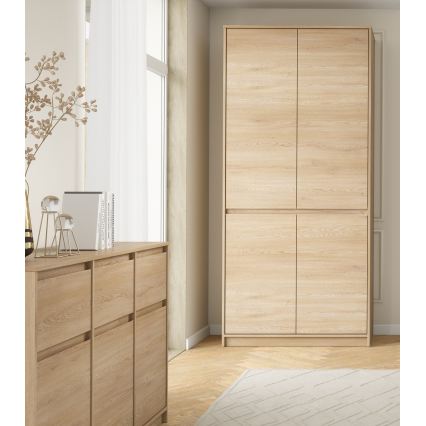 Armoire MIYABI 90x198x52 cm chêne Cremona