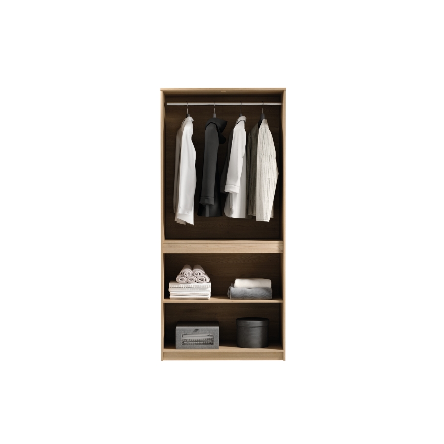 Armoire MIYABI 90x198x52 cm chêne Cremona