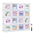 Armoire modulaire pour enfants avec boîtes de rangement ANET multicolore