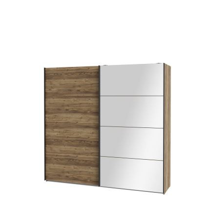 Armoire OREN avec miroir, 220 x 210 cm, chêne artisan