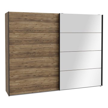 Armoire OREN avec miroir, 270 x 210 cm, chêne artisan