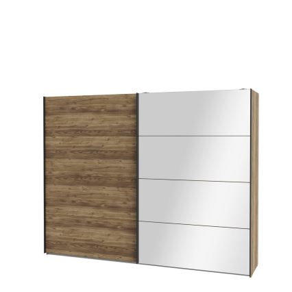 Armoire OREN avec miroir, 270 x 210 cm, chêne artisan