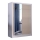 Armoire SANTINO 150x215 cm avec miroir, blanc/chêne craft