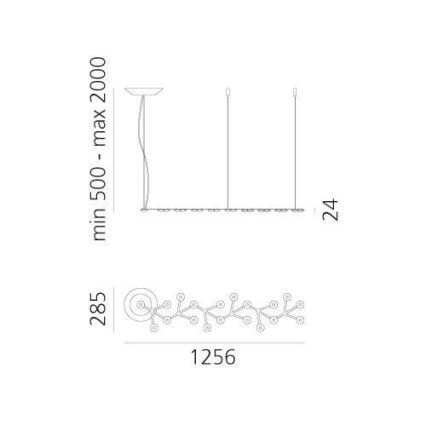 Artemide 1578050APP - Suspension filaire à intensité variable NET LED/45W/230V 3000K