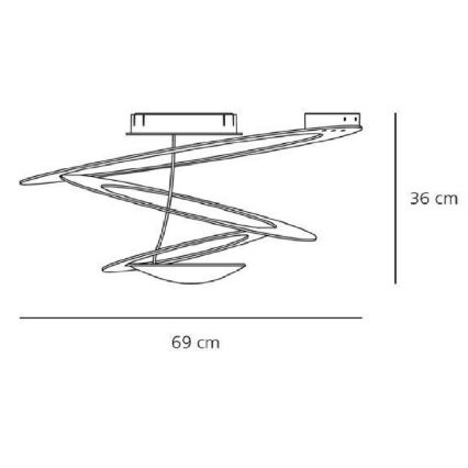 Artemide AR 1247010A - Plafonnier PIRCE MINI 1xR7s/330W/230V