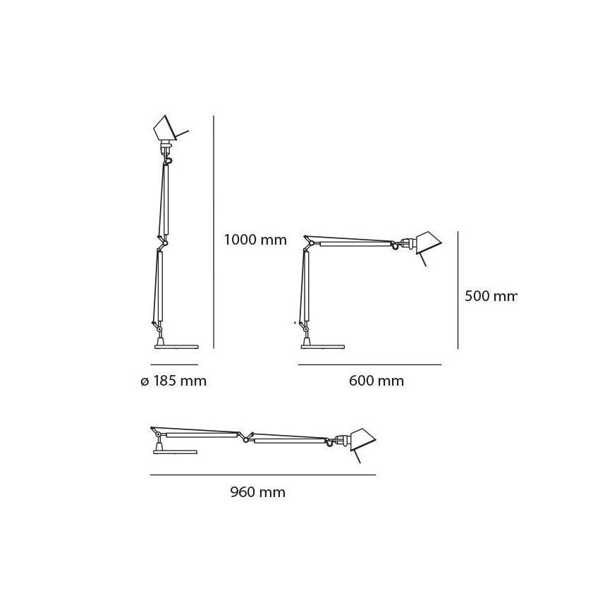 Artemide - Lampe de table LED dimmable TOLOMEO MIDI 1xLED/9W/230V