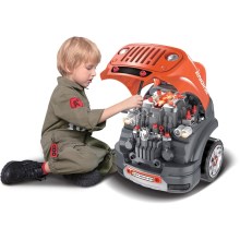 Atelier de réparation automobile pour enfants orange/gris