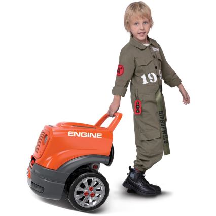 Atelier de réparation de voiture enfant 3xAAA + 1xCR2025 orange/gris