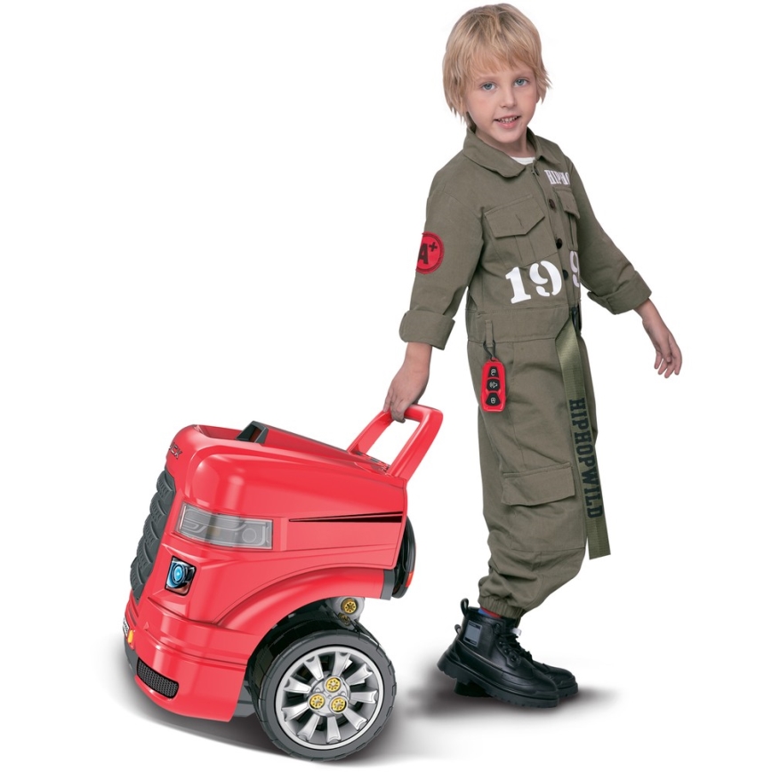 Atelier de réparation de voiture enfant 3xAAA + 1xCR2025 rouge