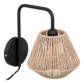 Atmosphera - Applique murale JILY 1xE27/40W/230V jute