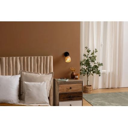Atmosphera - Applique murale orientable LIO 1xE27/25W/230V bambou