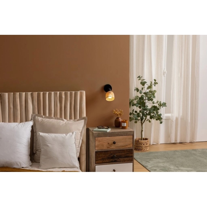 Atmosphera - Applique murale orientable LIO 1xE27/25W/230V bambou