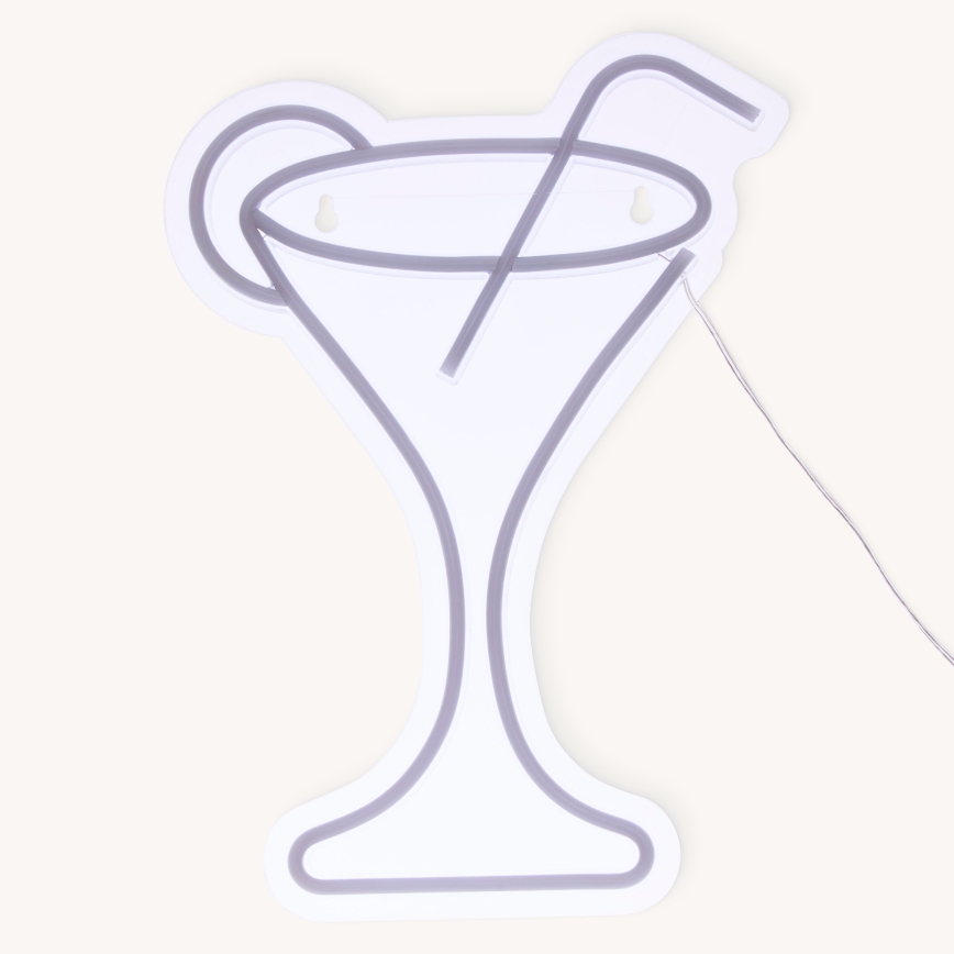 Atmosphera - décoration murale néon LED COCTAIL LED/5V