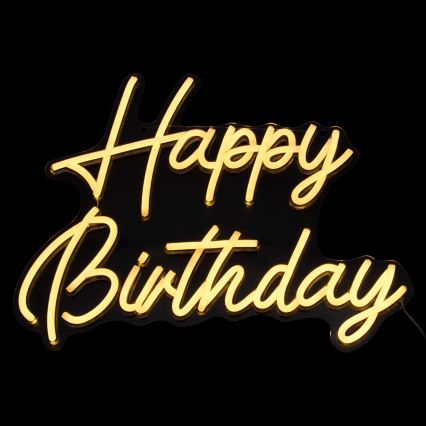 Atmosphera - Décoration murale néon LED JOYEUX ANNIVERSAIRE LED/5V