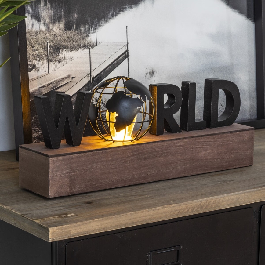 Atmosphera - Décoration WORLD LED/2xAAA