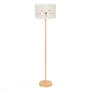 Atmosphera - Lampadaire pour enfant FÉLIX 1xE27/40W/230V motif chat