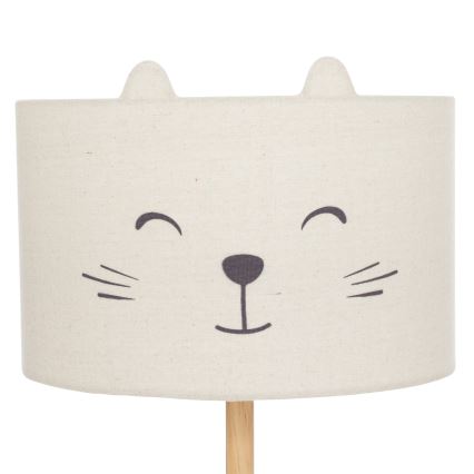 Atmosphera - Lampadaire pour enfant FÉLIX 1xE27/40W/230V motif chat