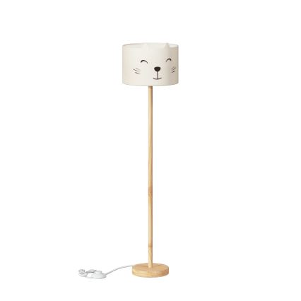 Atmosphera - Lampadaire pour enfant FÉLIX 1xE27/40W/230V motif chat