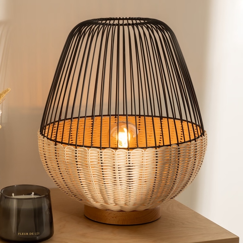Atmosphera - Lampe de table ANEA 1xE27/40W/230V rotin