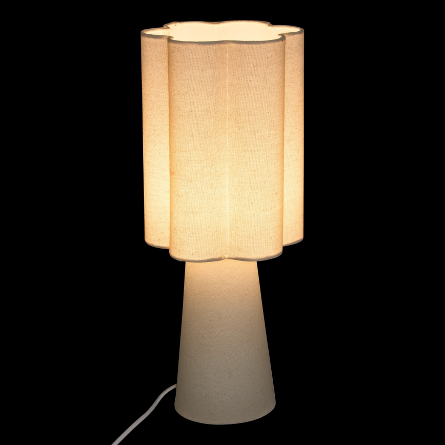 Atmosphera - Lampe de table BLANCA 1xE27/25W/230V crème