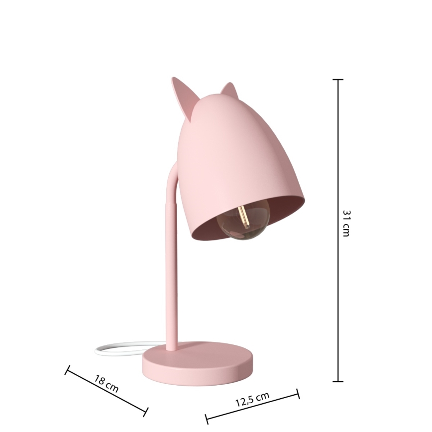 Atmosphera - Lampe de table pour enfant OREILLES 1xE14/40W/230V rose