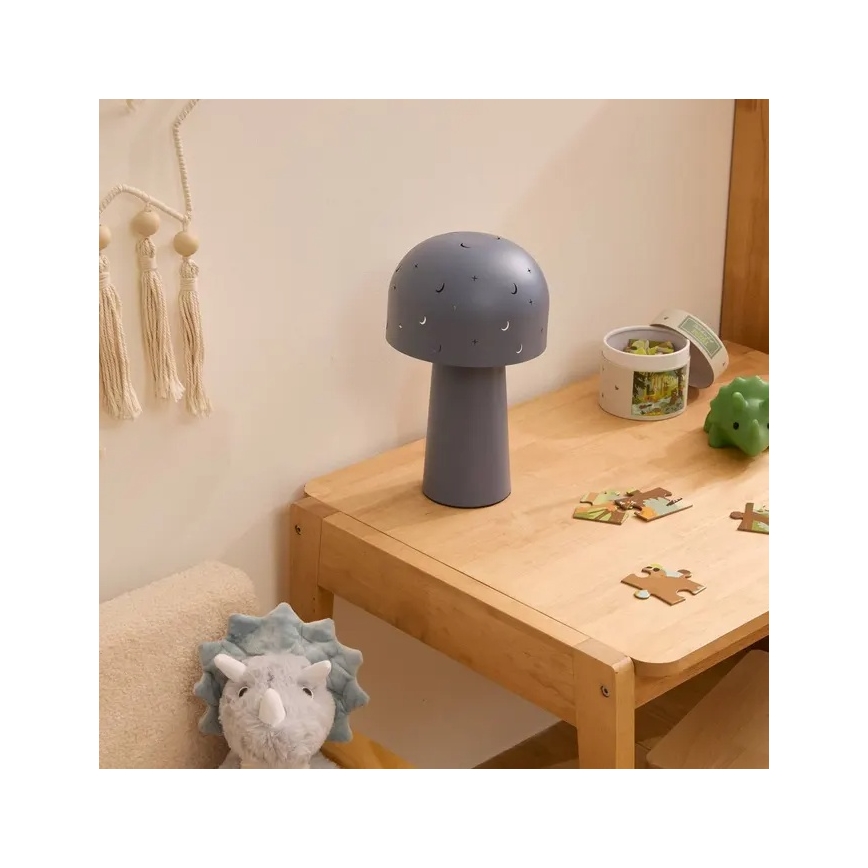 Atmosphera - Lampe de table pour enfant STARRY MUSHROOM 1xE14/25W/230V bleue