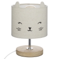 Atmosphera - Lampe de table pour enfant TOXEY 1xE14/25W/230V à motif chat